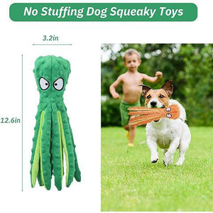【30% Off】Octopus Squeaky Toy for Dog Plush Dog Chew Toy
