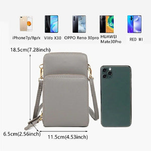 Multi-functional Mini Touchable Cell Phone Shoulder Crossbody Bags
