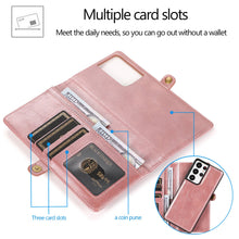 Load image into Gallery viewer, Multifunctional Split Magnetic Wallet Phone Case For Samsung S21 Ultra 5G