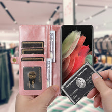 Load image into Gallery viewer, Multifunctional Split Magnetic Wallet Phone Case For Samsung S21 Ultra 5G