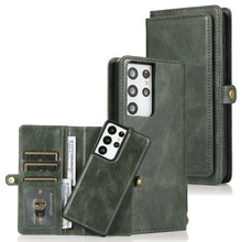 Load image into Gallery viewer, Multifunctional Split Magnetic Wallet Phone Case For Samsung S21 Ultra 5G