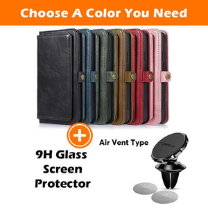 Multifunctional Split Magnetic Wallet Phone Case For Samsung S21 Ultra 5G