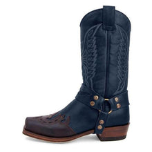 Load image into Gallery viewer, Men&#39;s Buckle Caved Cowboy Boots