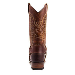Men's Buckle Caved Cowboy Boots
